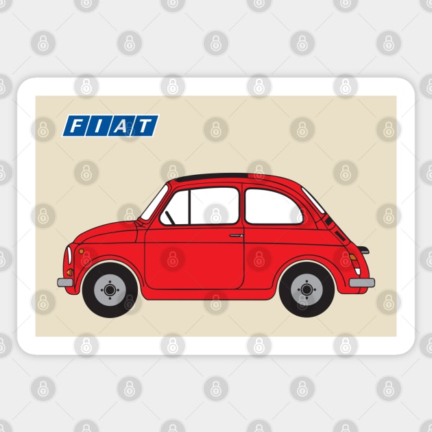 Red Classic 500 Sticker by CreativePhil